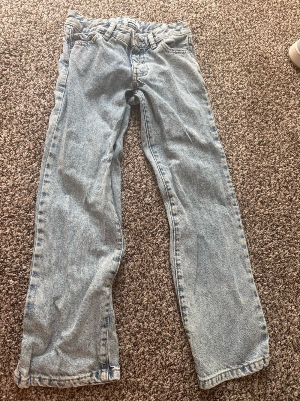 Light Wash Straight Leg Jeans set of two
